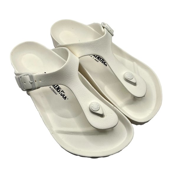 Birkenstock Shoes - Birkenstock Gizeh Essentials EVA White Thong Sandals W8 M6